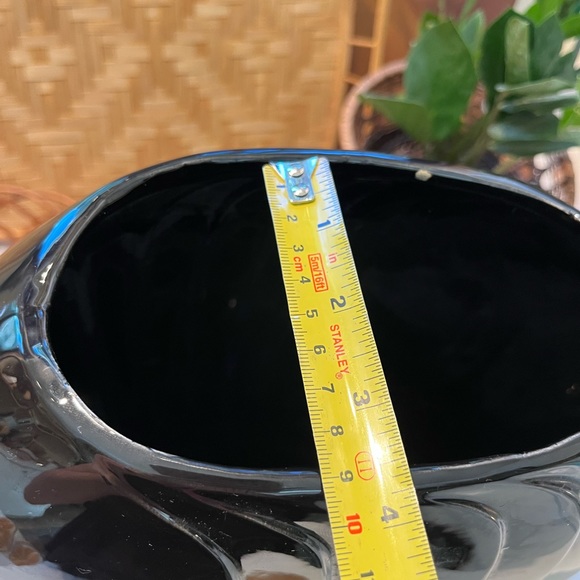 Vintage large black ceramic vase - Picture 6 of 7